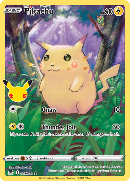 Pikachu 005/025 Rare Holo - Celebrations 2021