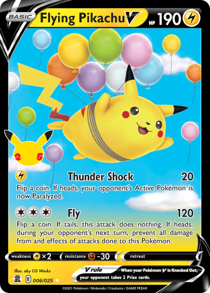 Flying Pikachu V 006/025 Ultra Rare - Celebrations 2021