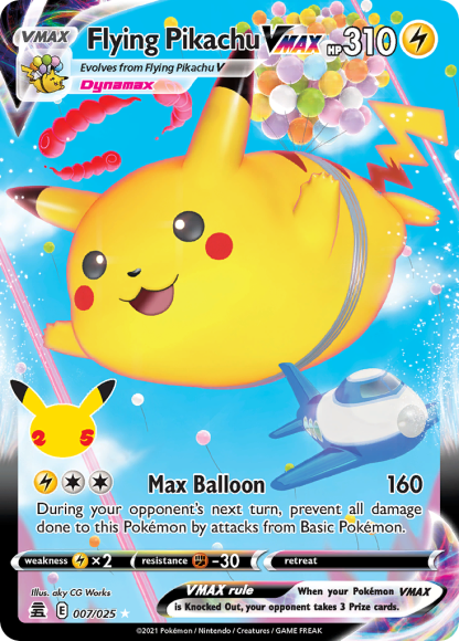 Flying Pikachu VMAX 007/025 Ultra Rare - Celebrations 2021