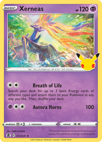 Xerneas 012/025 Rare Holo - Celebrations 2021