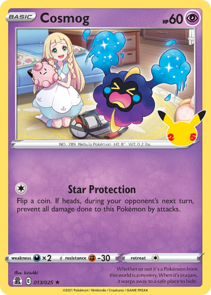 Cosmog 013/025 Rare Holo - Celebrations 2021