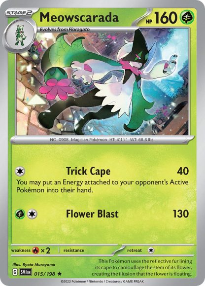 Meowscarada 015/198 Rare Holo - Scarlet & Violet 2023