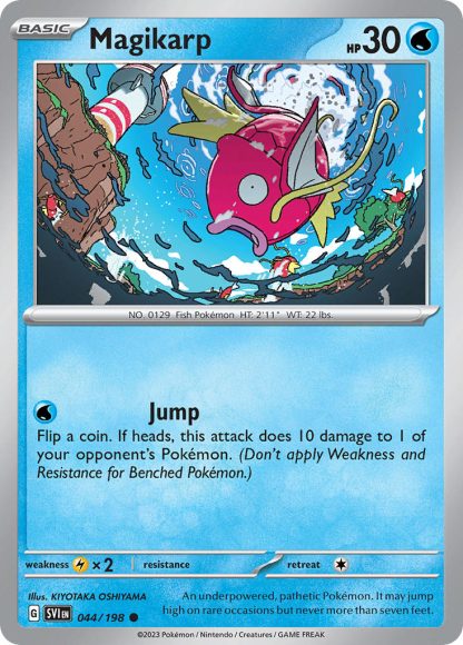 Magikarp 044/198 Reverse Holo - Common - Scarlet & Violet 2023