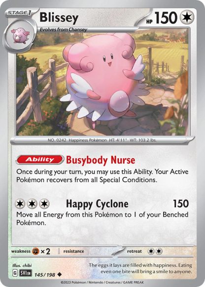 Blissey 145/198 Reverse Holo - Uncommon - Scarlet & Violet 2023