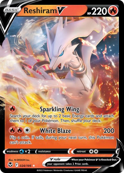 Reshiram V 024/195  - Silver Tempest 2022