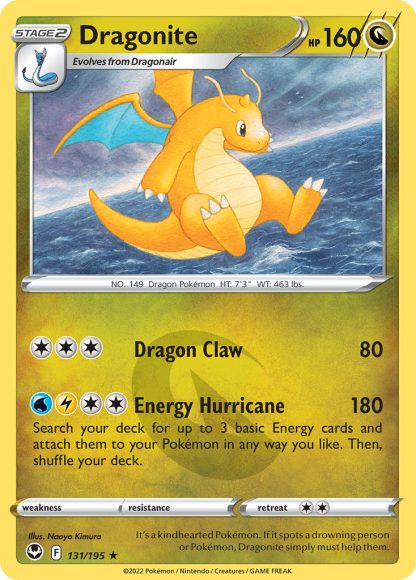 Dragonite 131/195 Rare Holo - Silver Tempest 2022